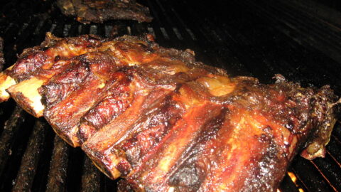 Reheat ribs on the Grill