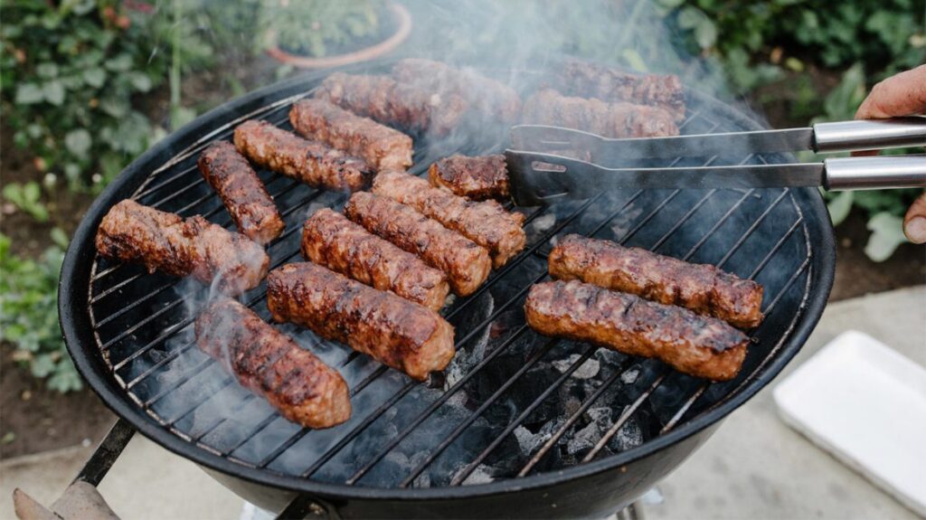 You can grill sausages at a BBQ party